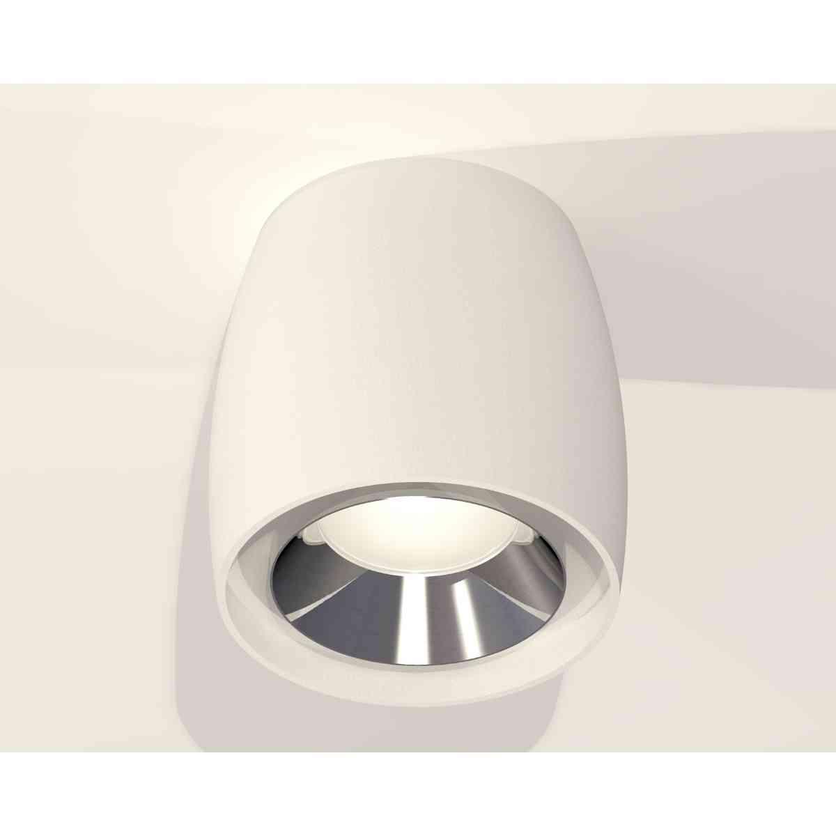 фото комплект накладного светильника ambrella light techno spot xs1141003 swh/psl белый песок/серебро полированное (c1141, n7032) | 220svet.ru