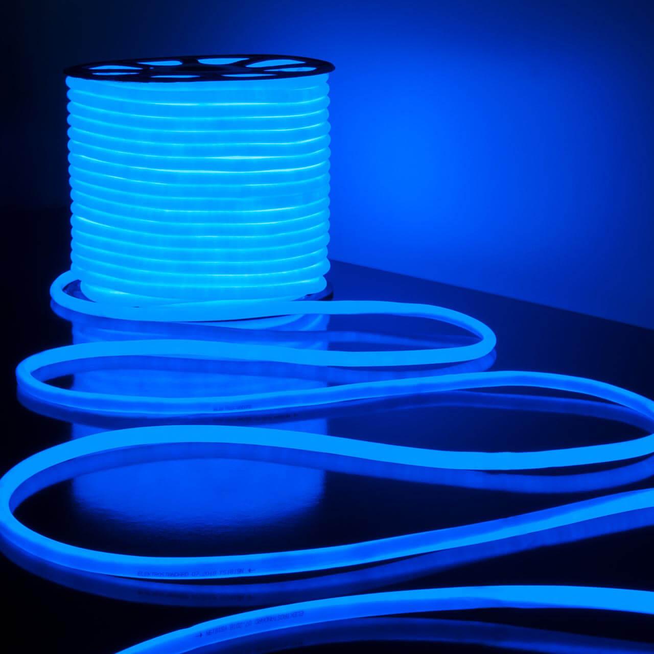 фото гибкий неон elektrostandard 9,6w/m 144led/m 2835smd синий 50m a043550 | 220svet.ru