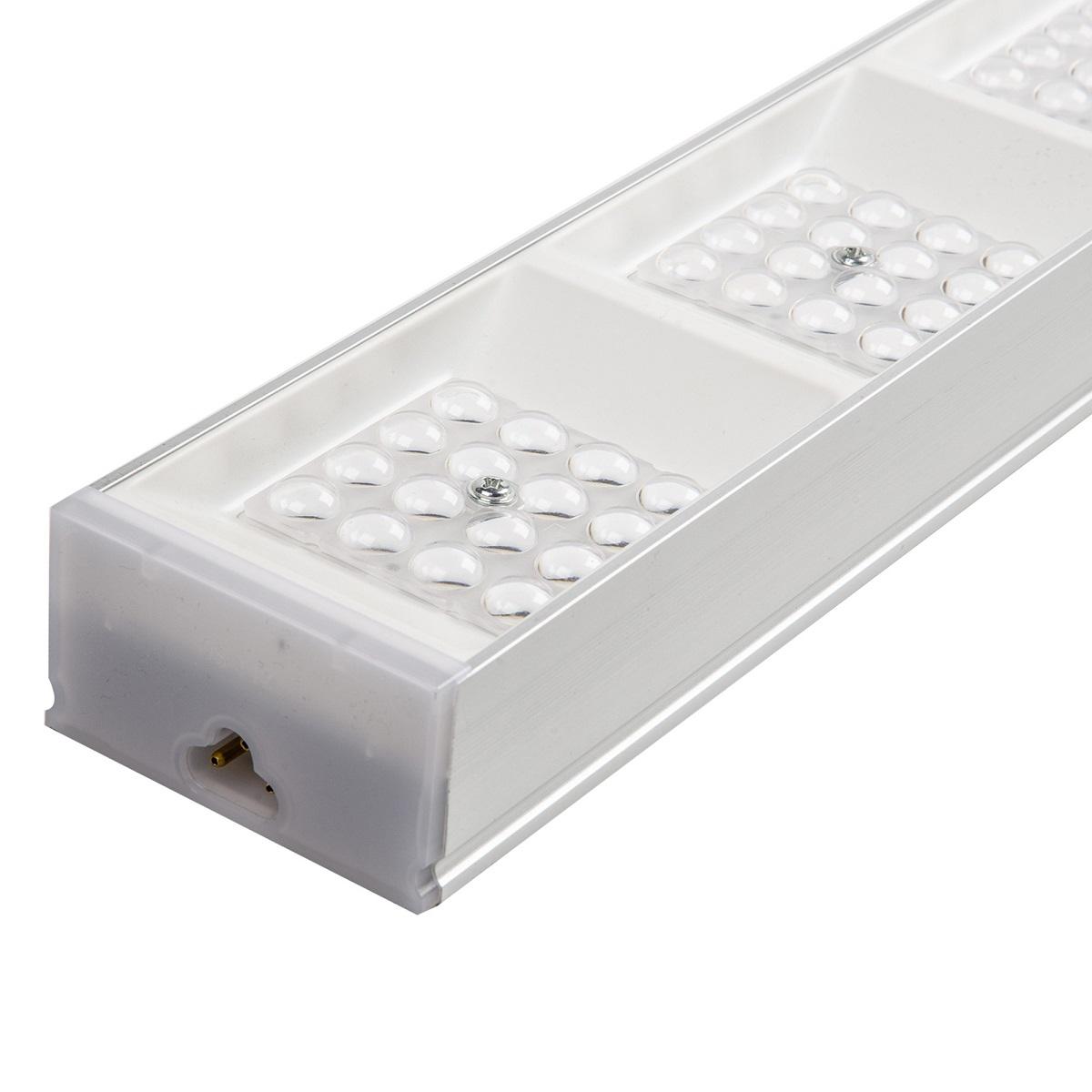 фото линейный светодиодный светильник uniel ulo-el120b-100w/4000k/k silver linkable ul-00010693 | 220svet.ru