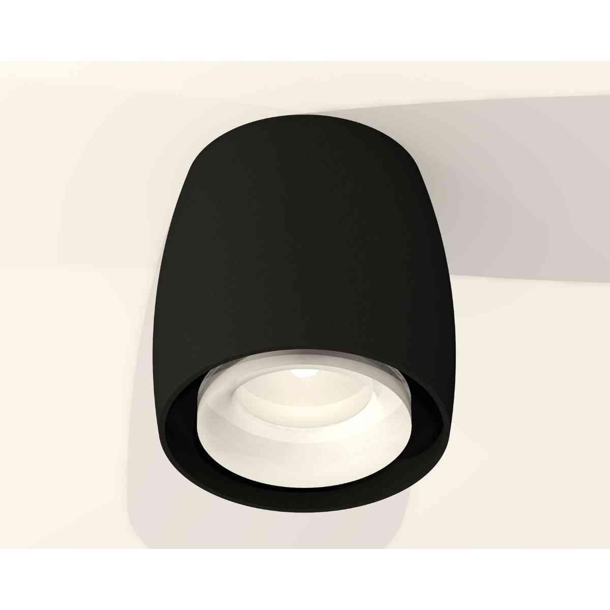 фото комплект накладного светильника ambrella light techno spot xs1142041 sbk/fr черный песок/белый матовый (c1142, n7165) | 220svet.ru