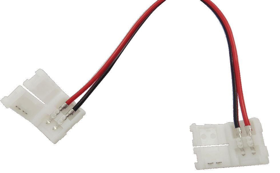 фото коннектор для ленты smd-3528 swg 2pin-8mm30mm-2 000179 | 220svet.ru