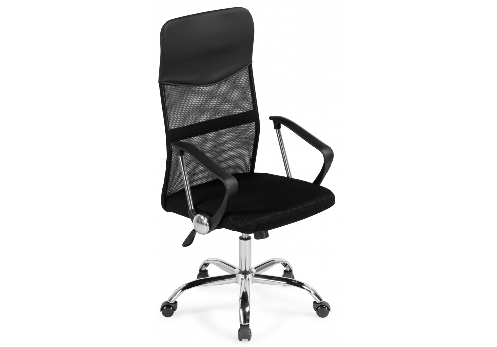 фото компьютерное кресло woodville arano 1 black / chrome 15815 | 220svet.ru
