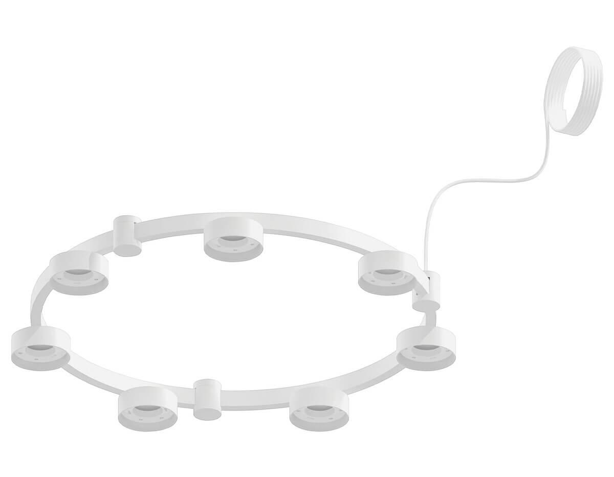 фото корпус подвесной люстры ambrella light diy spot techno ring swh белый песок c9236 | 220svet.ru