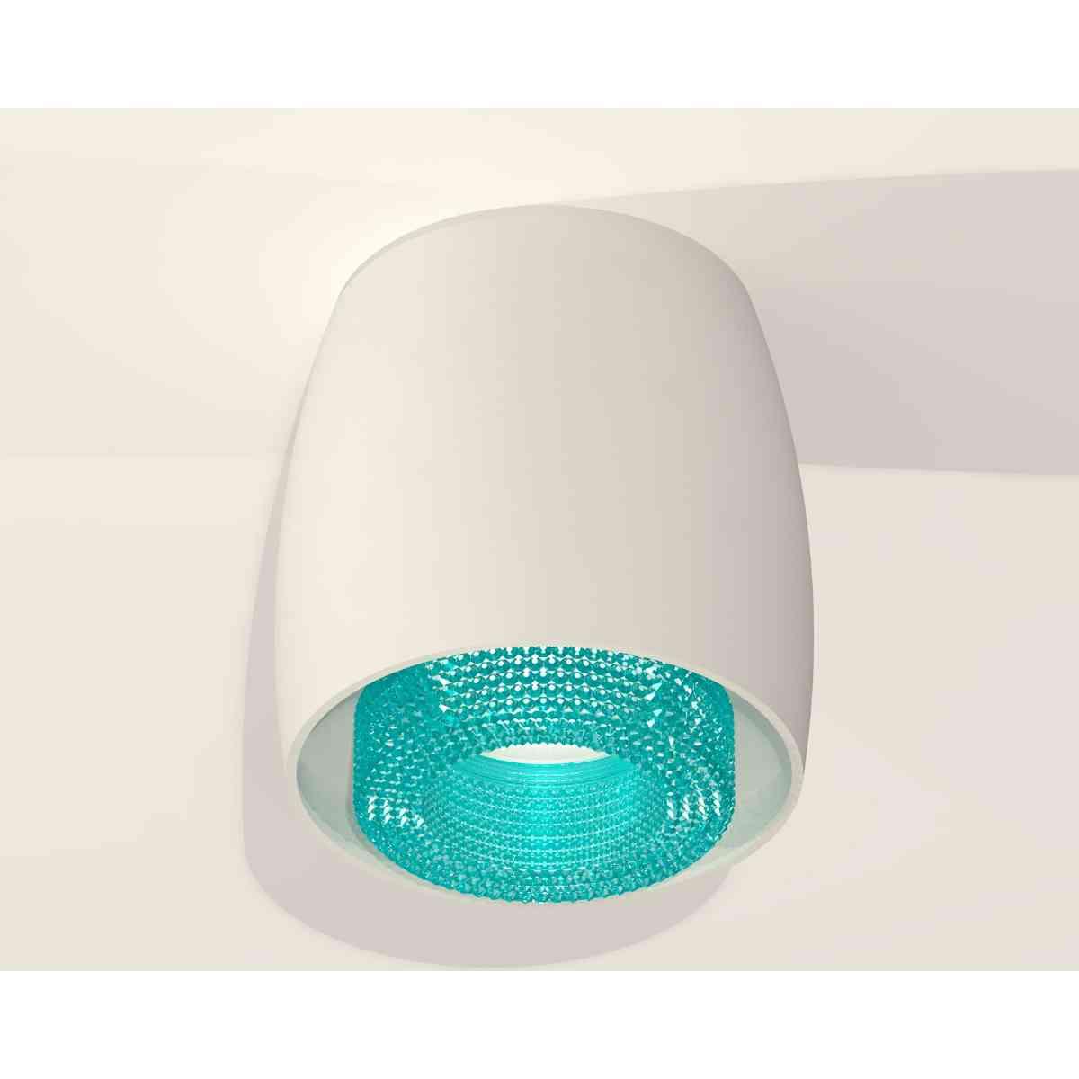 фото комплект накладного светильника ambrella light techno spot xs1141023 swh/bl белый песок/голубой (c1141, n7194) | 220svet.ru