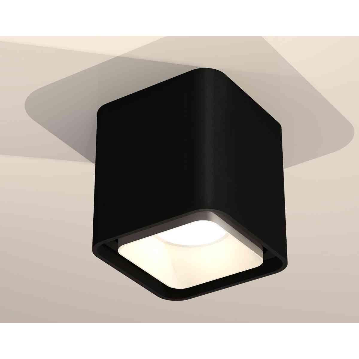 фото комплект накладного светильника ambrella light techno spot xs7841001 sbk/swh черный песок/белый песок (c7841, n7701) | 220svet.ru