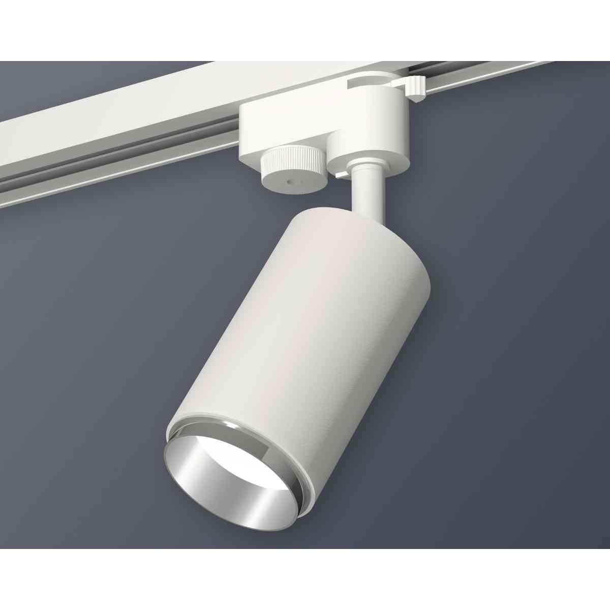 фото комплект трекового светильника ambrella light track system xt6322041 swh/psl белый песок/серебро полированное (a2520, c6322, n6122) | 220svet.ru