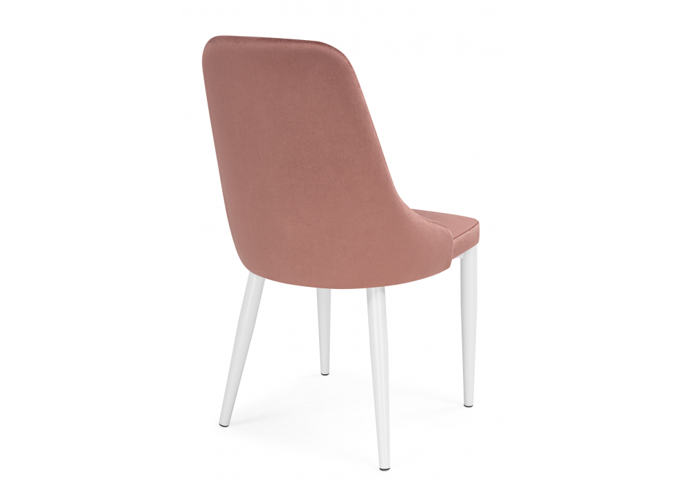фото стул на металлокаркасе woodville kora dark pink / white 15948 | 220svet.ru