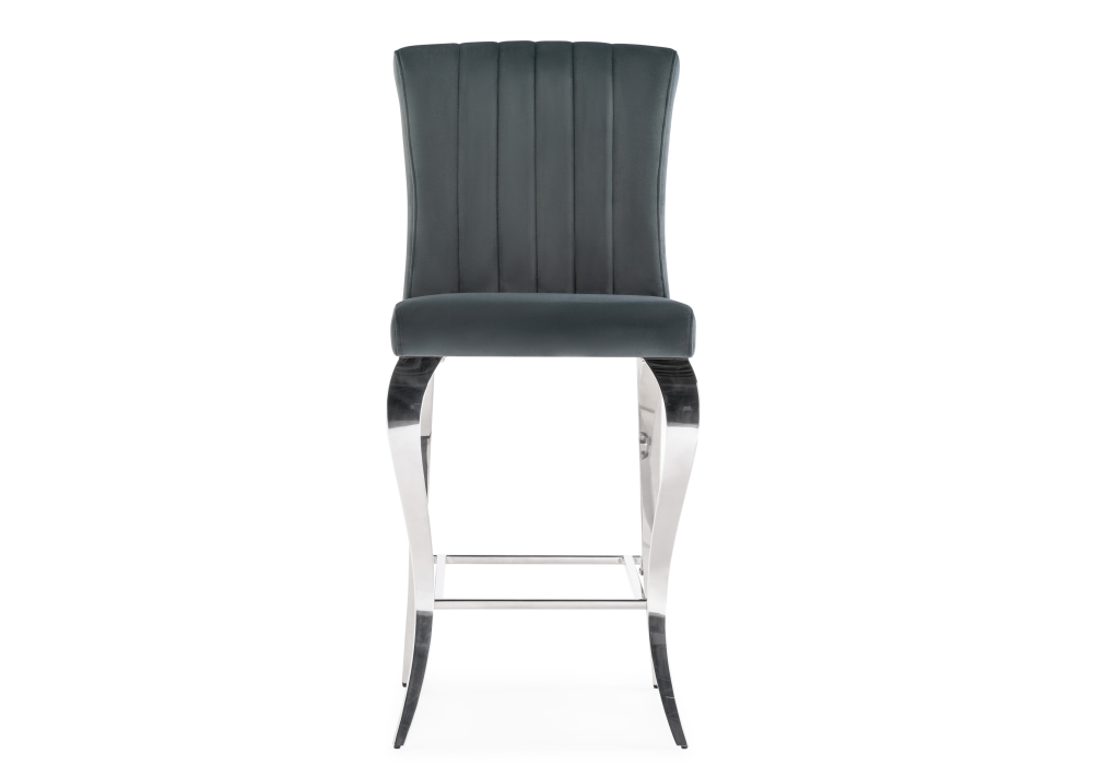 фото барный стул woodville joan dark grey / steel 15387 | 220svet.ru