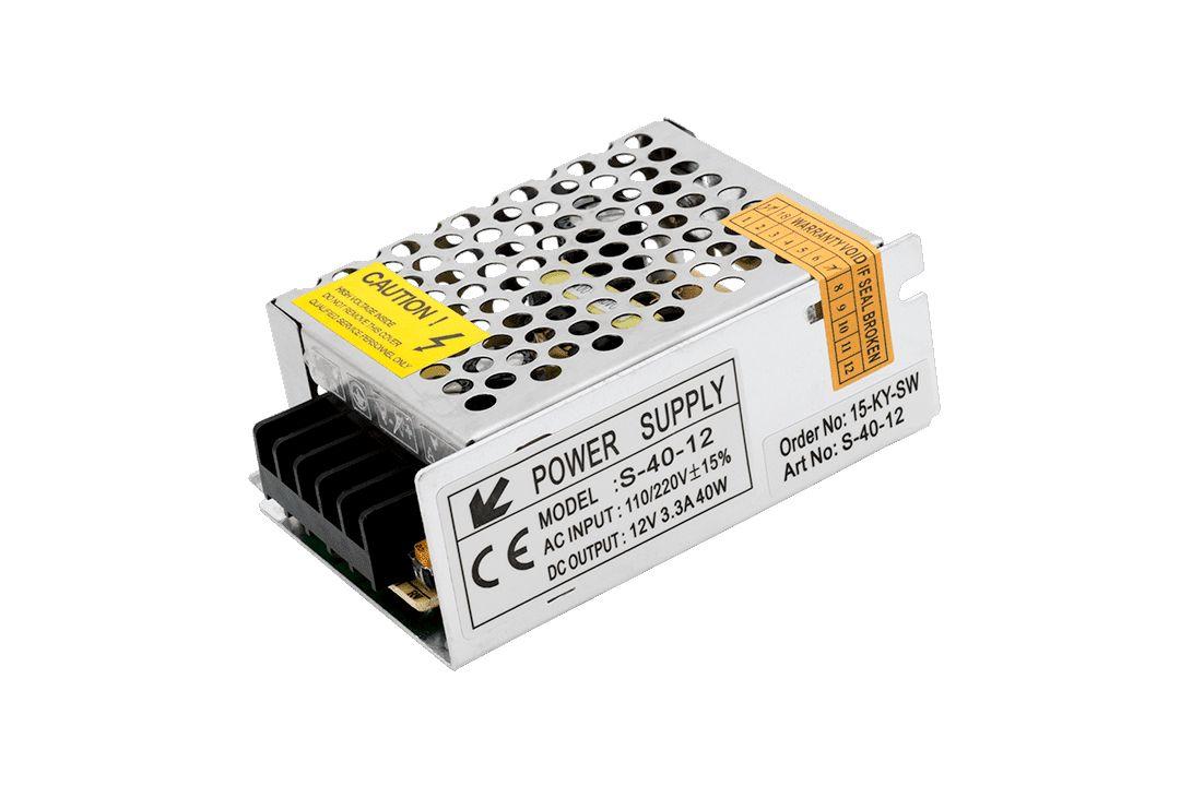 фото блок питания swg 12v 40w ip20 3,33a s-40-12 000126 | 220svet.ru