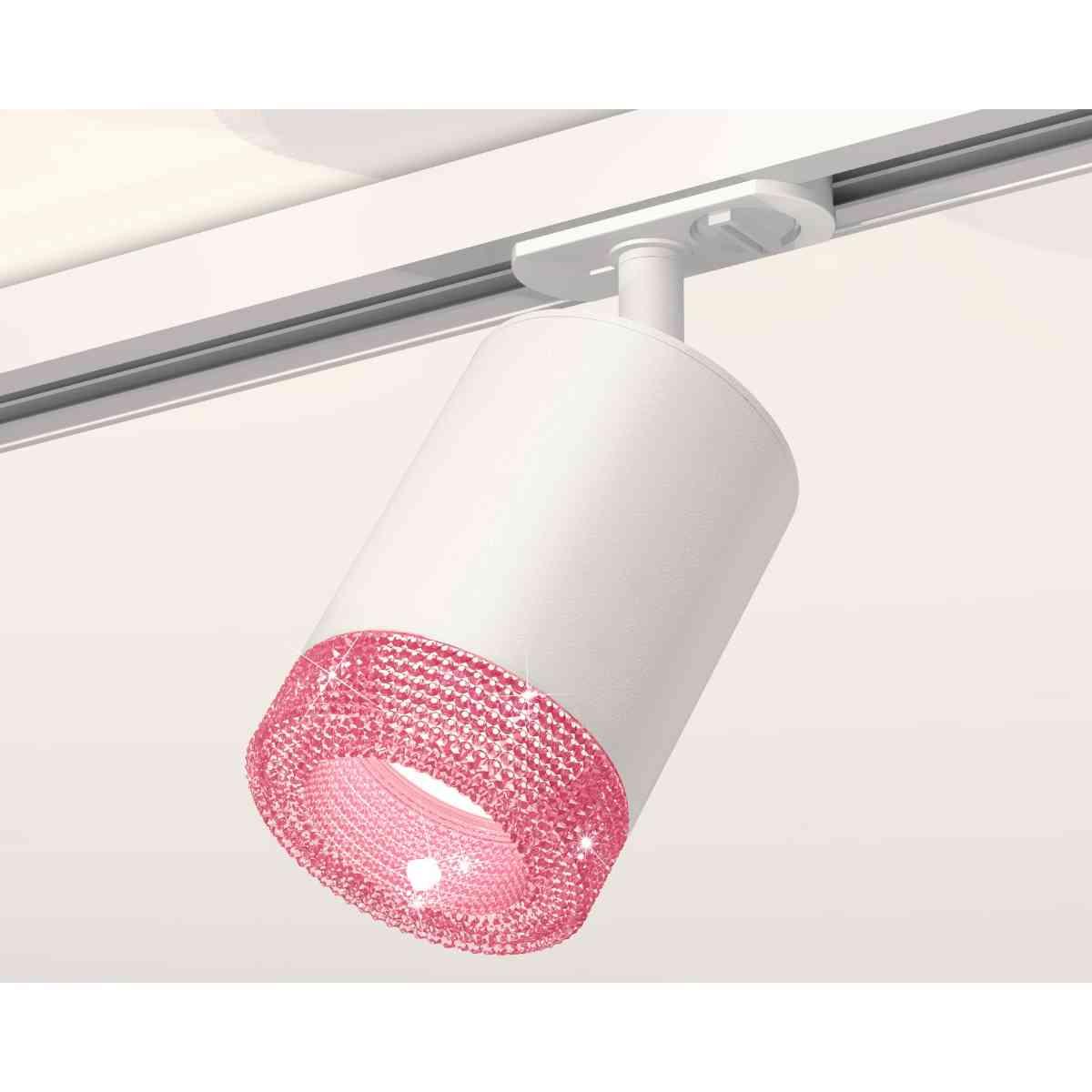 фото комплект трекового светильника ambrella light track system xt7421010 swh/pi белый песок/розовый (a2536, c7421, n7193) | 220svet.ru