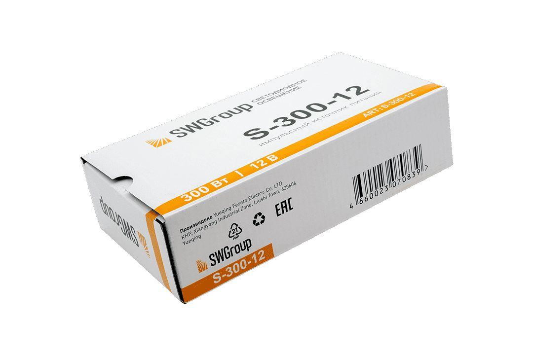 фото блок питания swg 12v 300w ip20 25a s-300-12 000117 | 220svet.ru