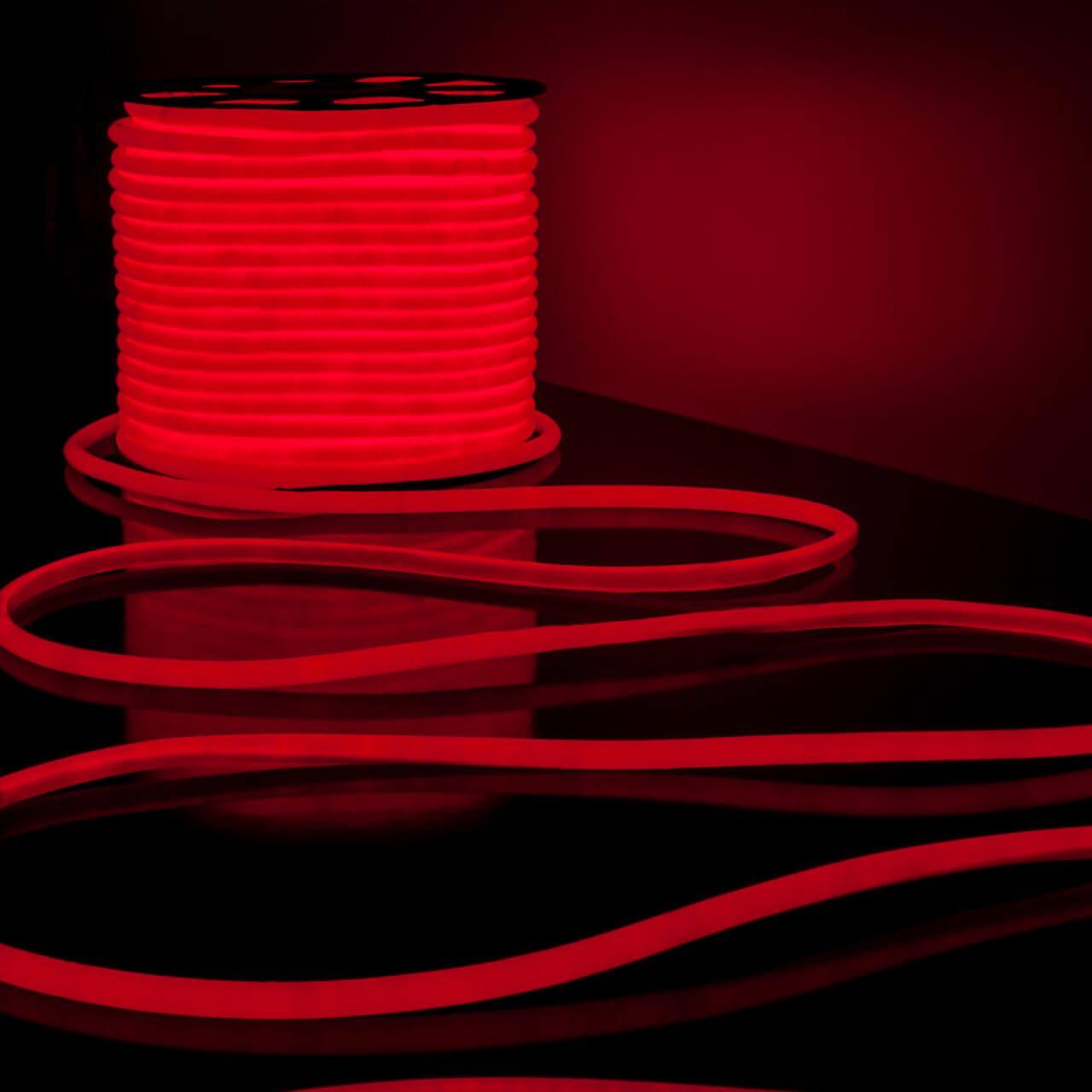 фото гибкий неон elektrostandard 9,6w/m 144led/m 2835smd красный 50m a043549 | 220svet.ru