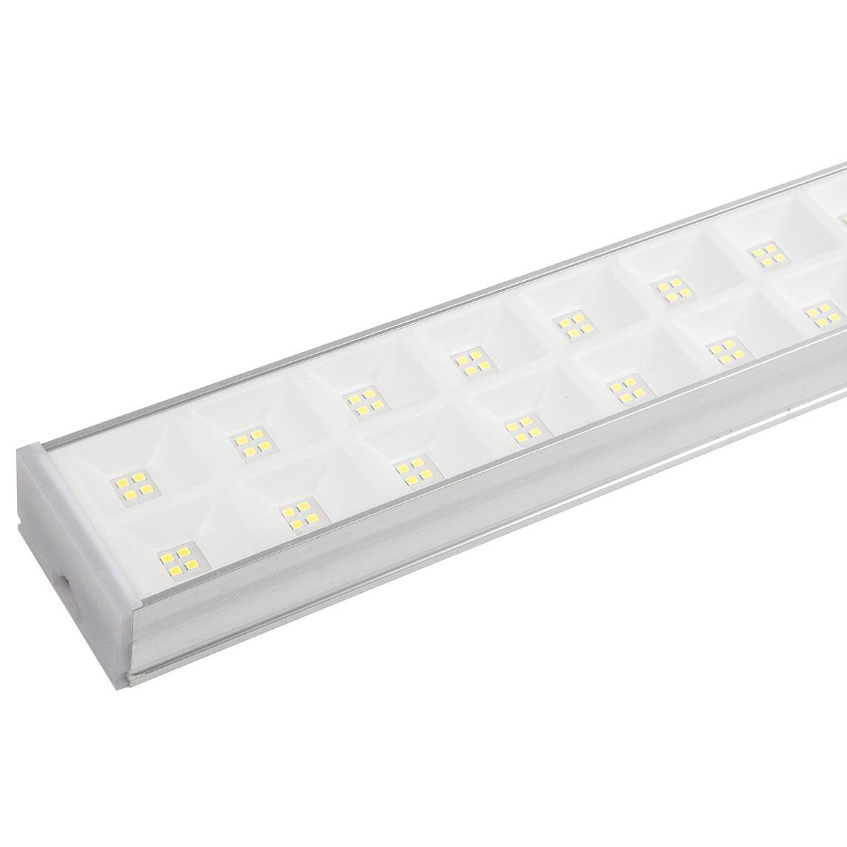 фото линейный светодиодный светильник uniel ulo-fl120c-100w/6500k/k silver linkable ul-00010830 | 220svet.ru
