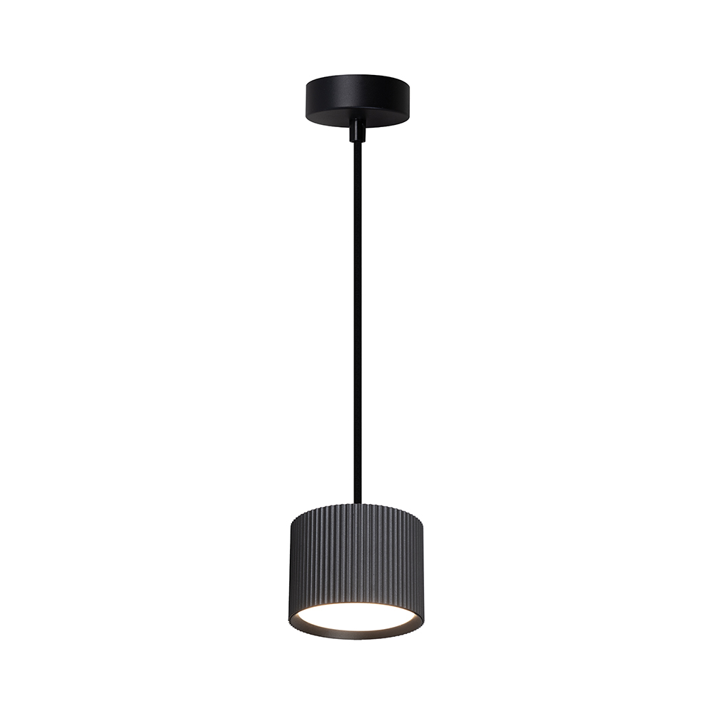 фото светильник потолочный feron barrel hl4588 aria  levitation 12w, 230v, gx53, черный, на подвесе 1,7 м | 220svet.ru