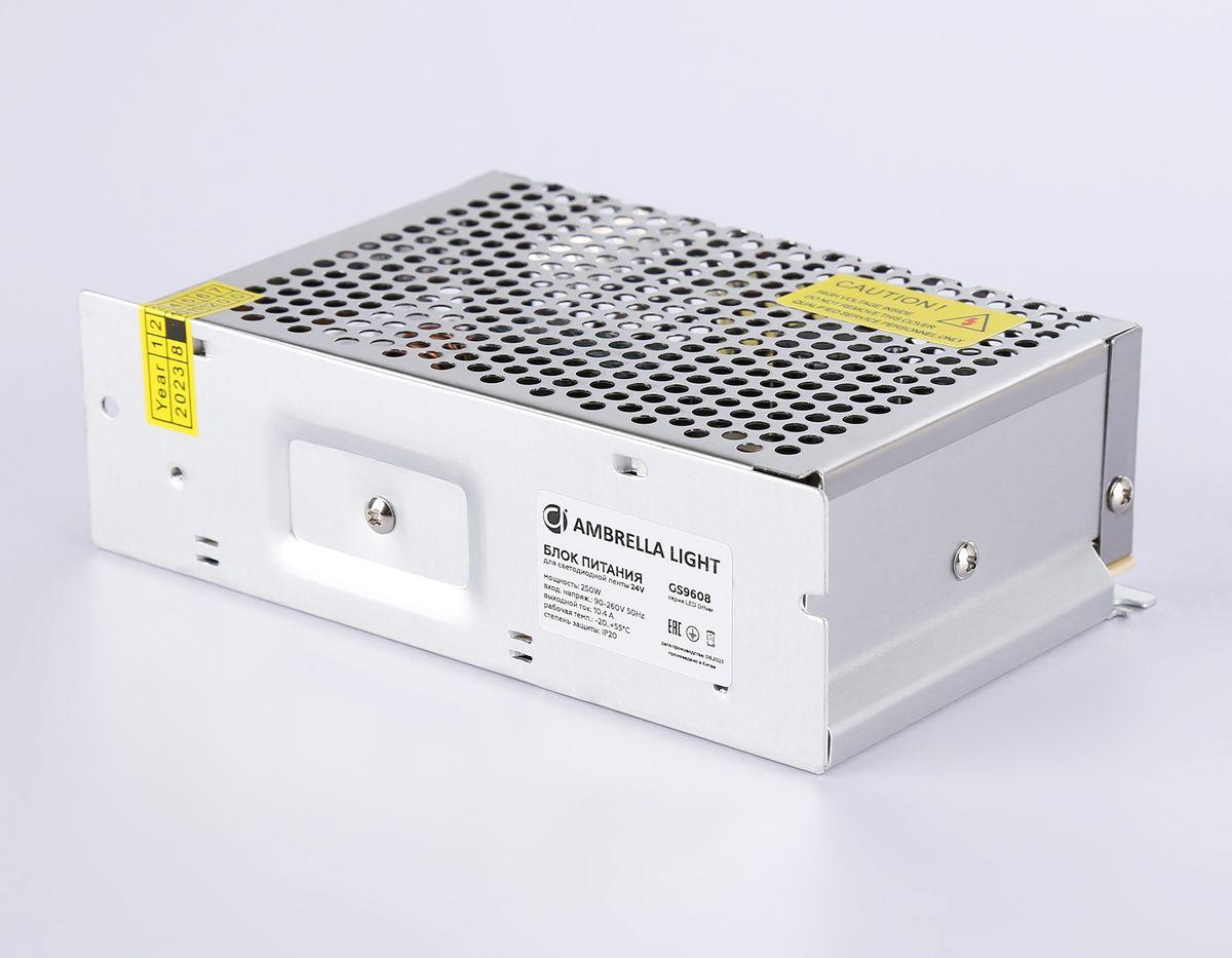 фото блок питания для светодиодной ambrella light illumination led driver 24v 250w ip20 10,4a gs9608 | 220svet.ru