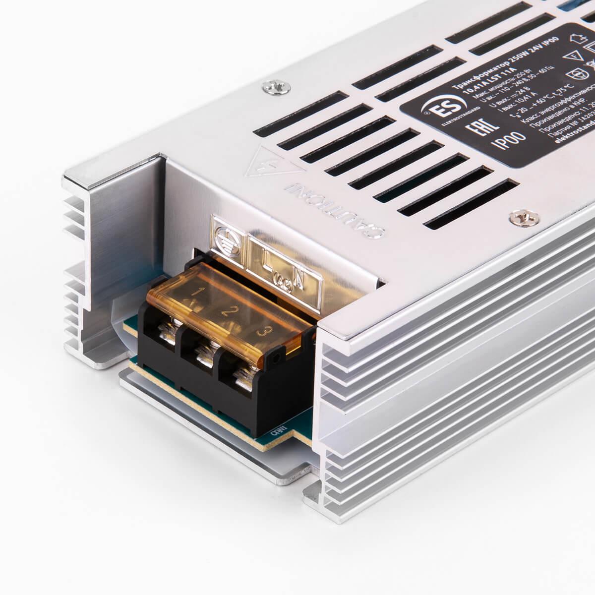 фото блок питания для светодиодной ленты elektrostandard lst 24v 250w 10,41a a052984 | 220svet.ru