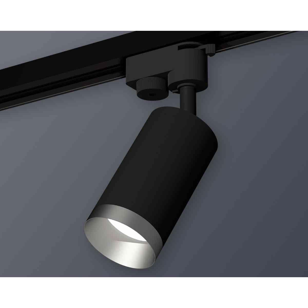 фото комплект трекового светильника ambrella light track system xt6323063 sbk/mch черный песок/хром матовый (a2521, c6323, n6133) | 220svet.ru