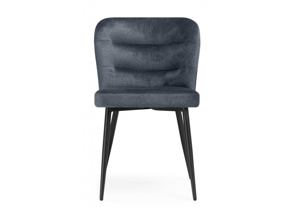 фото стул на металлокаркасе woodville kilian dark gray / black 15846 | 220svet.ru