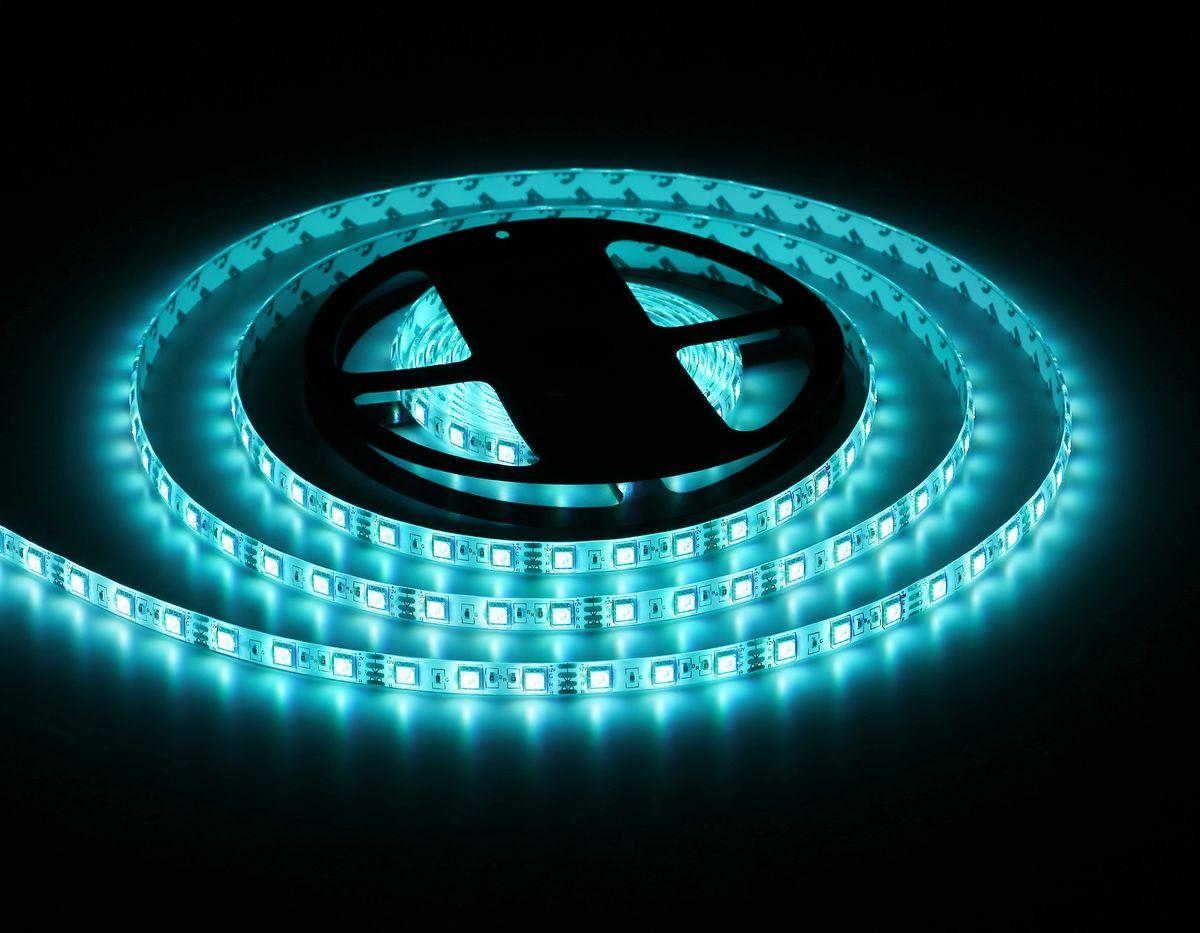 фото светодиодная влагозащищенная лента ambrella light 14,4w/m 60led/m 5050smd rgb 5m gs2302 | 220svet.ru
