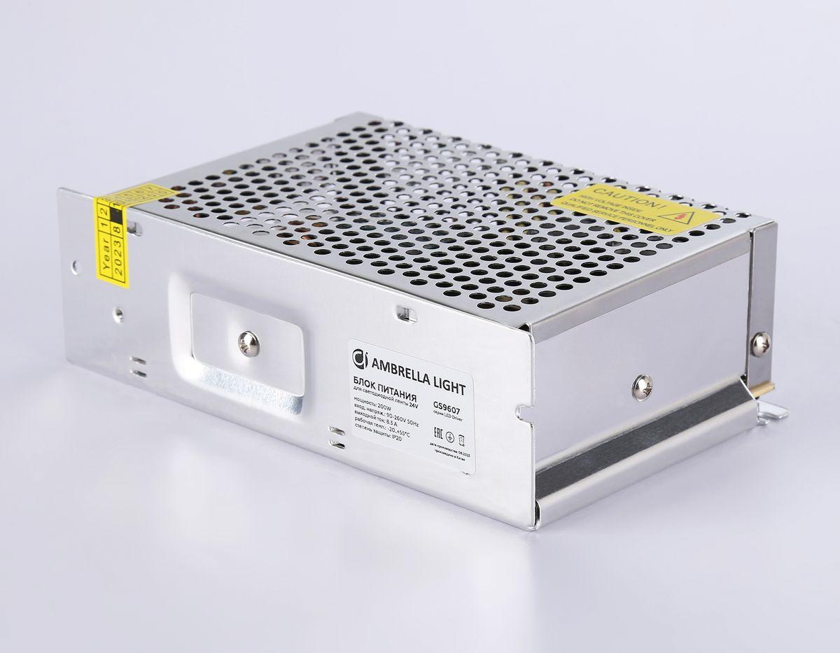 фото блок питания для светодиодной ленты ambrella light 200w ip20 8,3a gs9607 | 220svet.ru