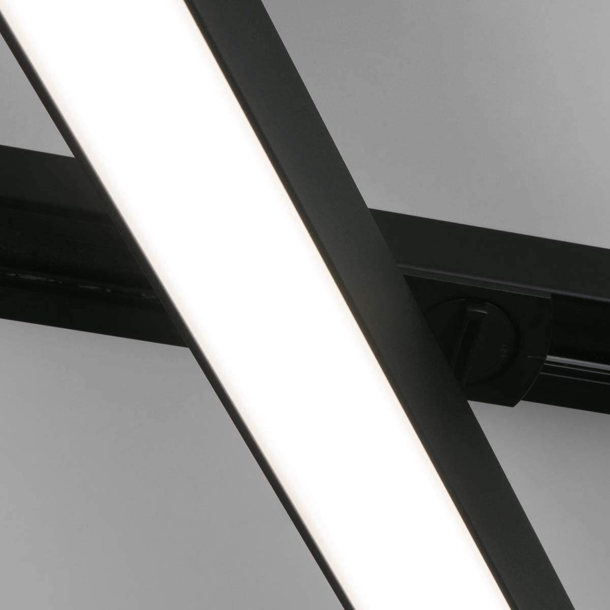 фото трековый светодиодный светильник elektrostandard x-line черный матовый 10w 4200k ltb53 a052442 | 220svet.ru