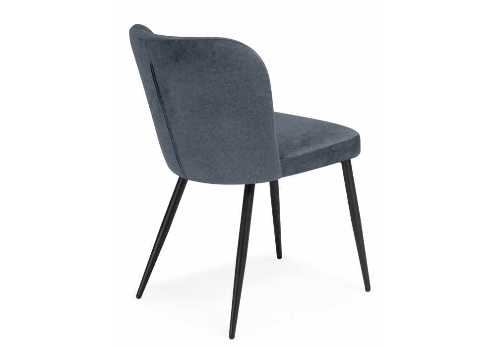 фото стул на металлокаркасе woodville kilian dark gray / black 15846 | 220svet.ru