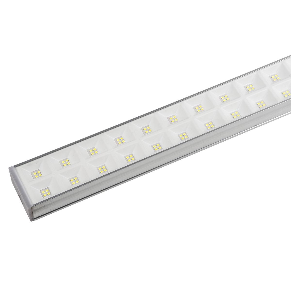 фото линейный светодиодный светильник uniel ulo-fl120c-100w/6500k/k silver linkable ul-00010830 | 220svet.ru