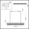 Миниатюра фото подвесной светодиодный светильник odeon light version 5071/40l золотой | 220svet.ru