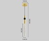 Миниатюра фото подвесной светодиодный светильник inodesign spree gold 44.2534 | 220svet.ru