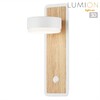 Миниатюра фото бра lumion leland 8263/1w белый/дерево | 220svet.ru