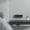 Миниатюра фото розетка четверная с заземлением и шторками werkel gallant w5072258 черный/хром | 220svet.ru