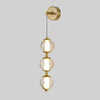 Миниатюра фото бра delight collection ob2437 brass/clear | 220svet.ru