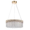 Миниатюра фото подвесная светодиодная люстра odeon light cleo 5091/60l золотой | 220svet.ru