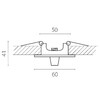 Миниатюра фото чаша потолочная встраиваемая д/подвода питания lightstar due hermes 510007 | 220svet.ru