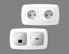 Миниатюра фото рамка 3-постовая ambrella volt omega ecta of140123 | 220svet.ru