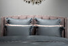 Миниатюра фото комплект наволочек сатин зеленый 70*70 garda decor 130hb-00149 | 220svet.ru