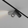 Миниатюра фото трековый магнитный светодиодный светильник maytoni focus led 48v tr032-4-5wtw-s-dd-b | 220svet.ru