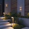 Миниатюра фото ландшафтный светильник odeon light twinset 7118/12gla коричневый | 220svet.ru
