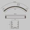 Миниатюра фото радиусный профиль maytoni led strip alm-3535r-b-d-90°-1.5m | 220svet.ru