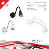 Миниатюра фото настенный светильник reluce technical 86202-9.2-001mn led5w bk | 220svet.ru