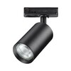 Миниатюра фото трековый однофазный светильник трехжильный novotech pipe 370965 черный | 220svet.ru