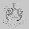 Миниатюра фото х-образный вертикальный коннектор для системы с вводом питания maytoni shelf ca017tx-p-b | 220svet.ru