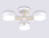Миниатюра фото потолочная светодиодная люстра с пультом ду ambrella light comfort fl4821 | 220svet.ru