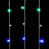 Миниатюра фото гирлянда занавес облегченный 2 x 2 м разноцветный 220в, 400 led, провод прозрачный пвх, ip54 ltc pcl400not-10-2m | 220svet.ru