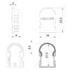Миниатюра фото заглушка deko-light end cap r-au-02-10 set 2 pcs 979522 | 220svet.ru