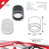 Миниатюра фото потолочный светильник reluce 53003-9.5-001ld gx53 wt | 220svet.ru
