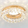 Миниатюра фото встраиваемый светильник ambrella light crystal k206 cl/g | 220svet.ru