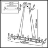 Миниатюра фото подвесная люстра odeon light defance 7143/65l черный | 220svet.ru