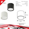 Миниатюра фото потолочный светильник reluce 53005-9.5-001ld gx53 bk | 220svet.ru