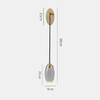 Миниатюра фото настенный светодиодный светильник delight collection mt8847-1w brass | 220svet.ru